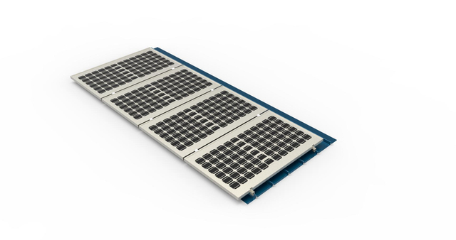 Kit solar de instalação fácil, sistema de montagem em telhado de metal solar