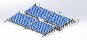 Suportes de acessórios solares para montagem em telhado solar em telhado plano