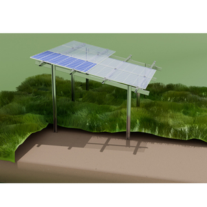 Estrutura de montagem solar Sistema de montagem solar no solo com parafuso de aterramento