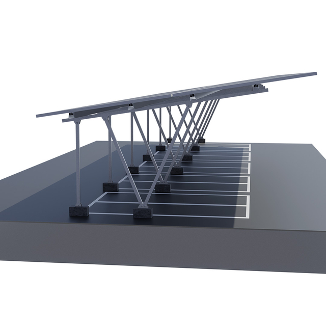 Sistema de montagem solar de porão de blocos de concreto de metal com suporte solar tipo A