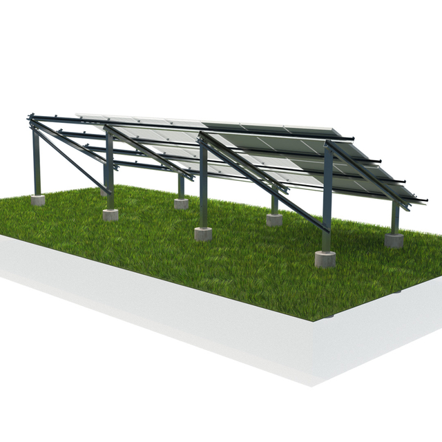 Painéis solares Estrutura de montagem solar solar com base em bloco de concreto
