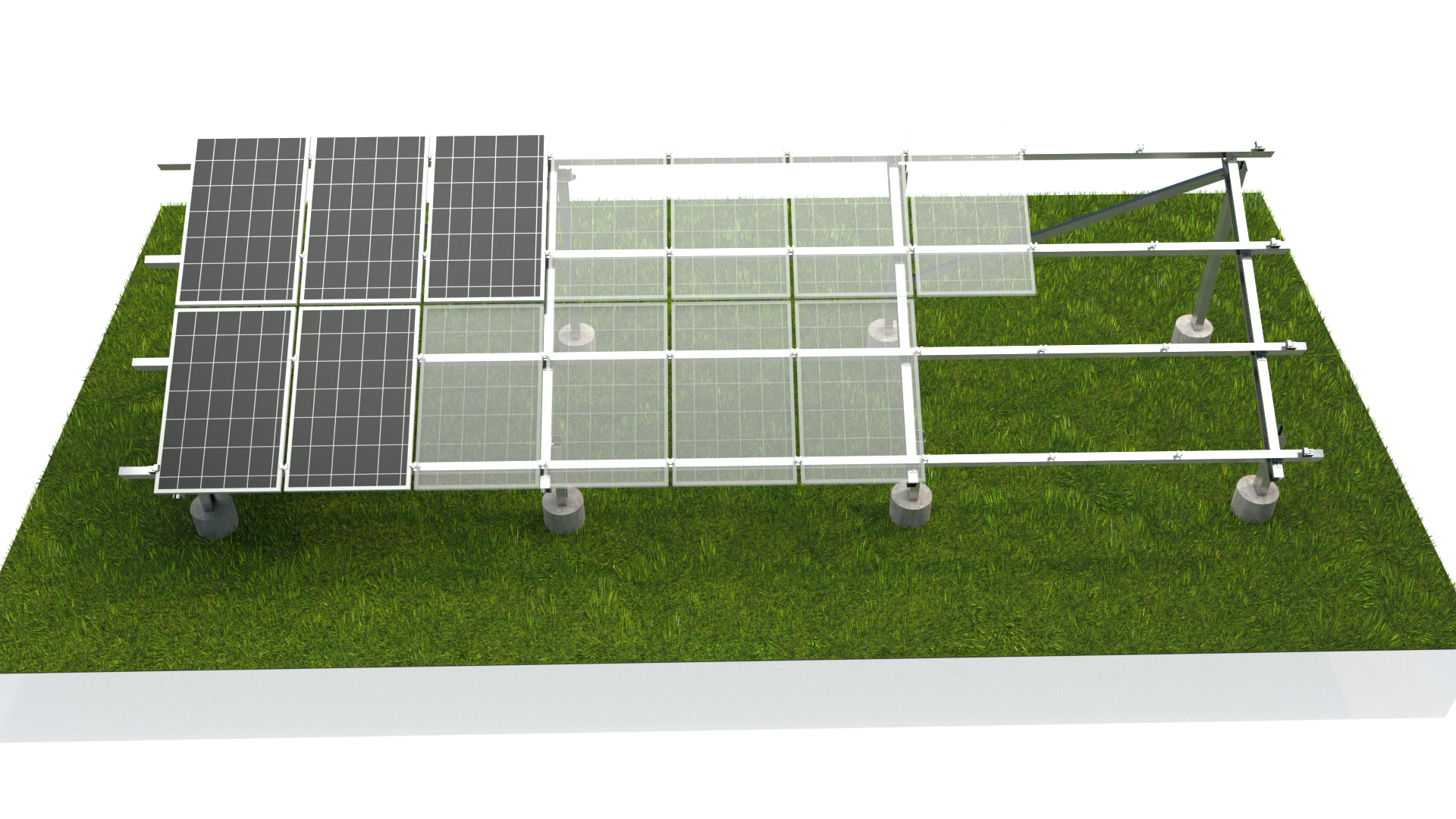Quais são os tipos comuns de fundações no sistema de montagem solar?
