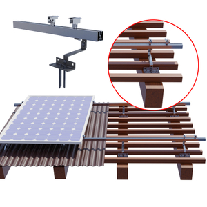 Painel solar Painel Ajustável Ajuste Rail de suportes de montagem e grampo solar para montagem solar telha telha