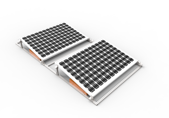 Suporte de montagem de telhado plano solar fotovoltaico ajustável, sistema de energia solar, estantes de alumínio para casa