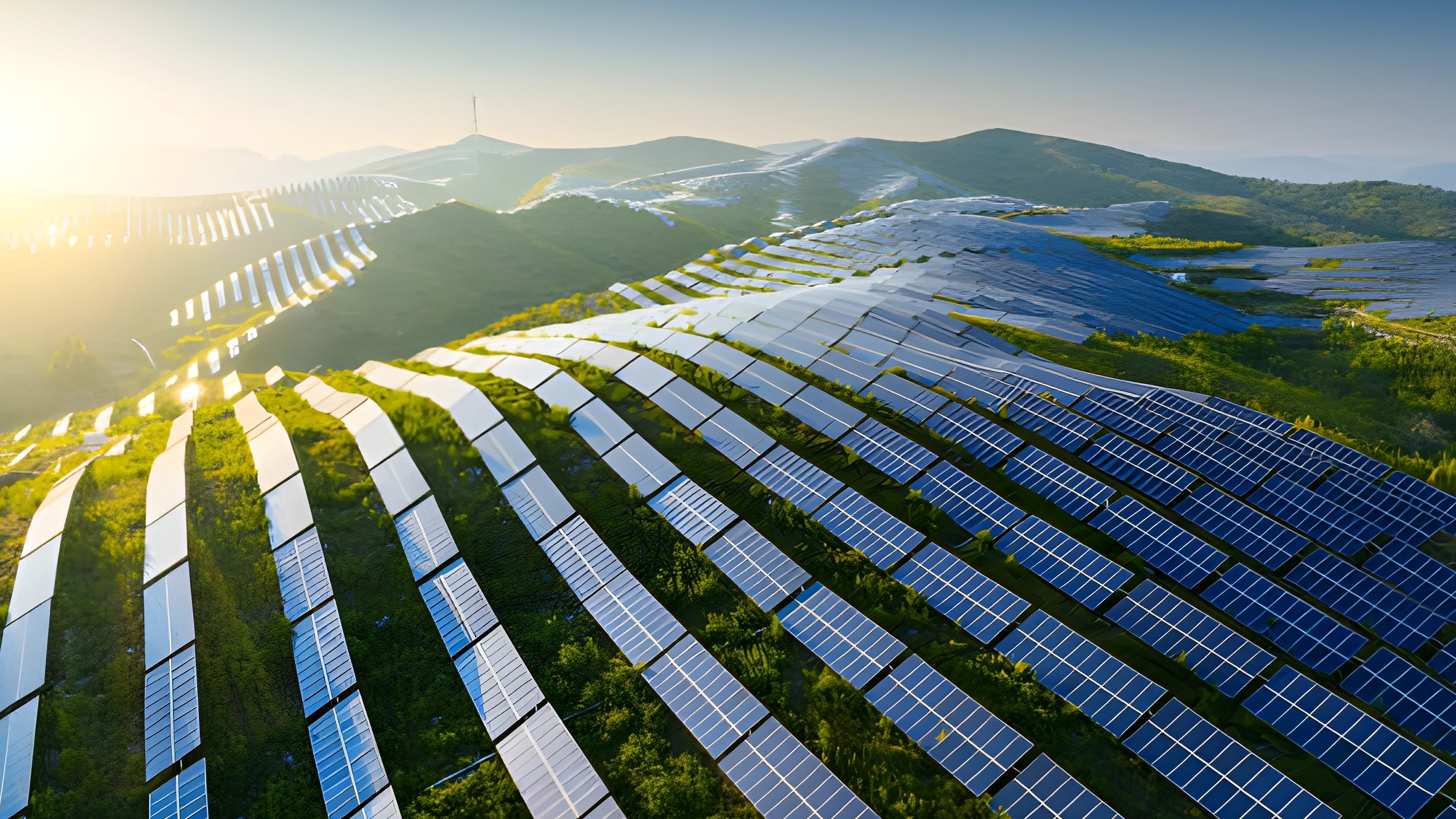 Soluções solares sustentáveis ​​e econômicas e montadas no solo para projetos em larga escala