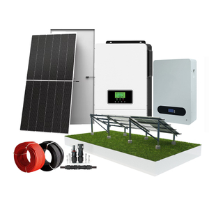 Sistema de energia solar Sistema de energia solar kit de usina fora da grade para o sistema de montagem no solo