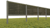  Sistema de painel solar vertical com estrutura de montagem em solo solar