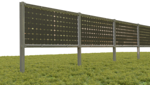  Sistema de painel solar vertical com estrutura de montagem em solo solar