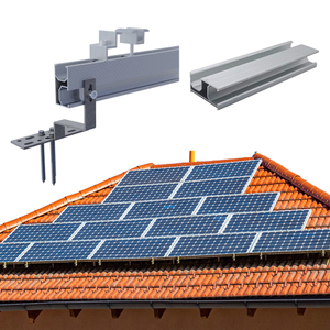 Sistema de painel solar, suportes de montagem de telhado fixo de gancho para estrutura de montagem de telhado solar telha telha