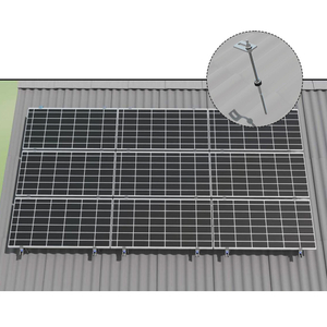 Sistema de montagem solar de telhado de metal solar com parafuso de suporte solar